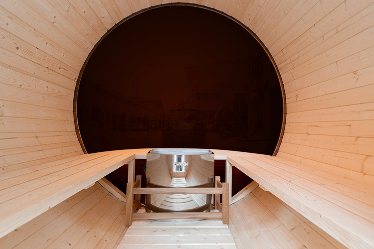 barrel sauna panorama