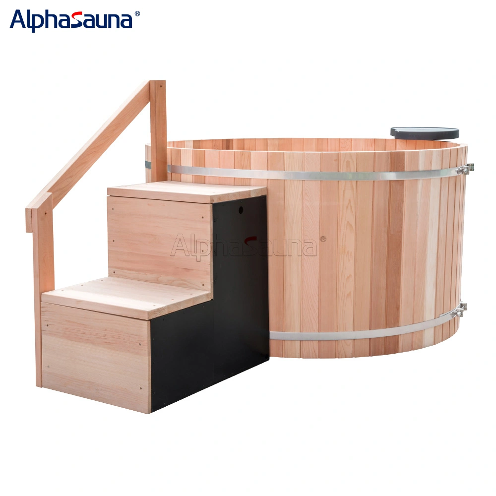 wooden hot tub wood fired