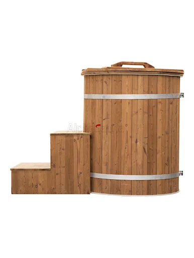 barrel cold plunge ice bath tub