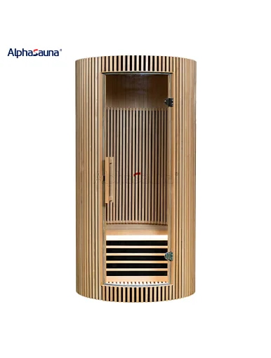 mini wooden 1 person far infrared sauna magic home