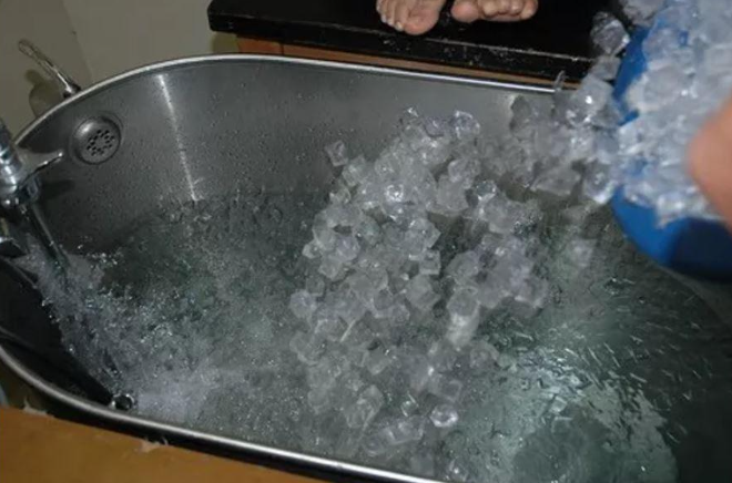 sauna then ice bath