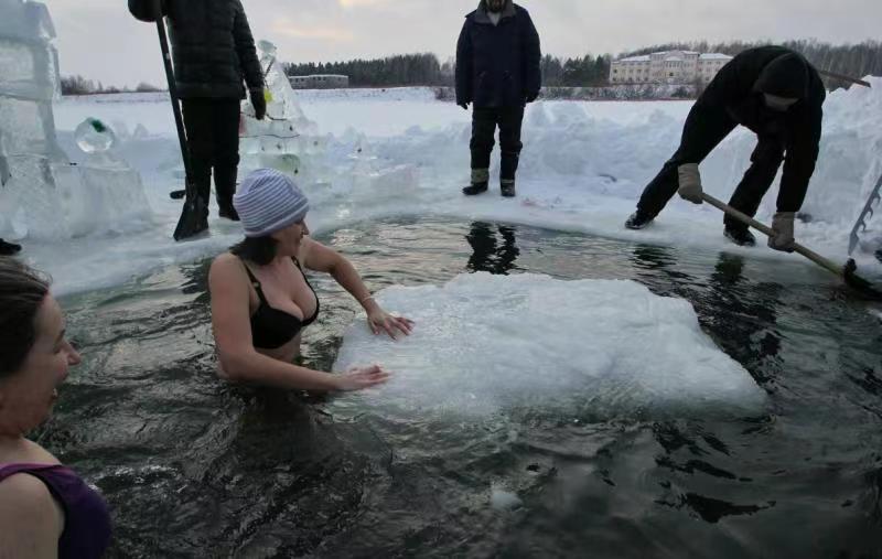ice bath to hot tub