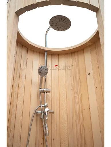 bath room that looks like beach outdoor shower