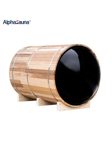 morgan 4-person barrel steam sauna