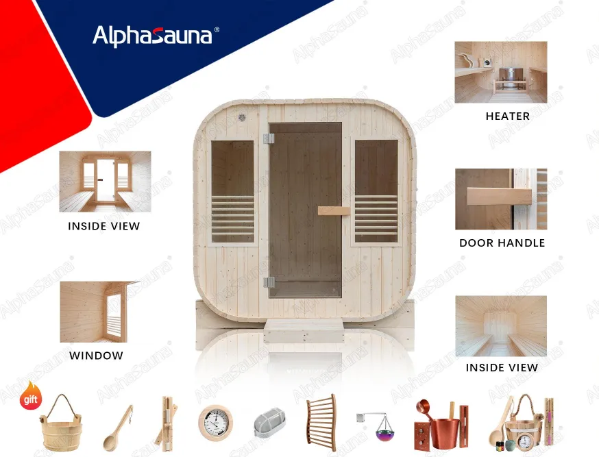 1 person traditional outdoor sauna