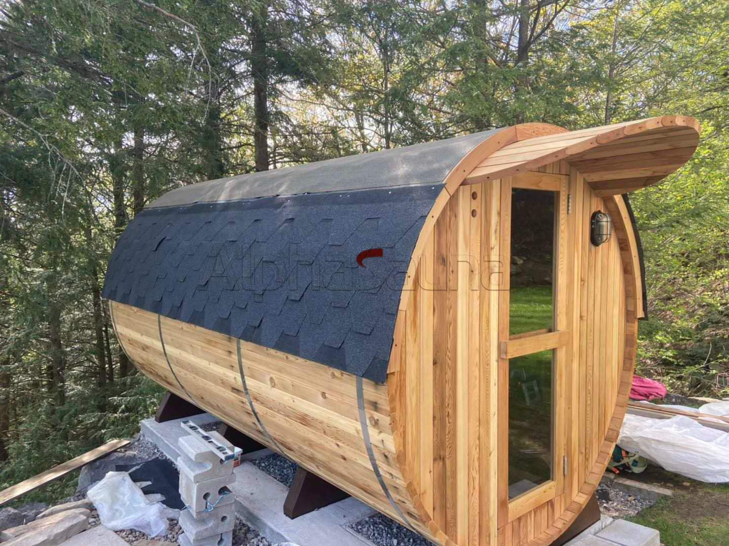 traditional home sauna