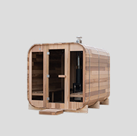 outdoor cedar sauna