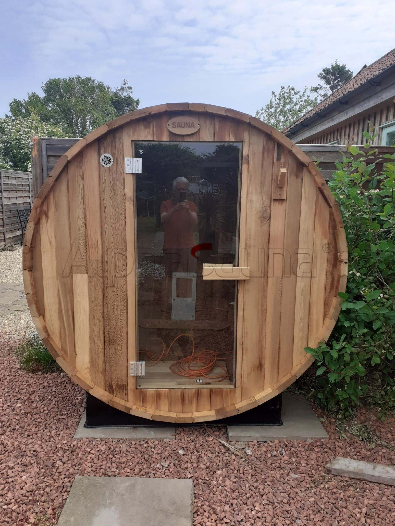outdoor sauna hot tub combo