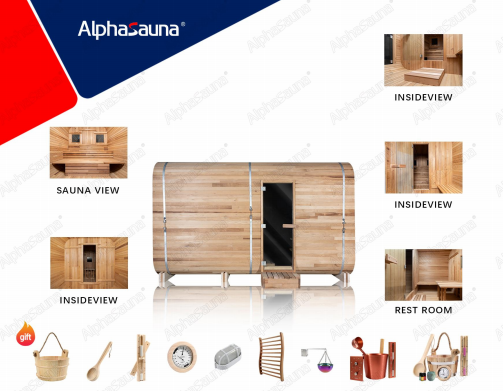 2 person barrel sauna