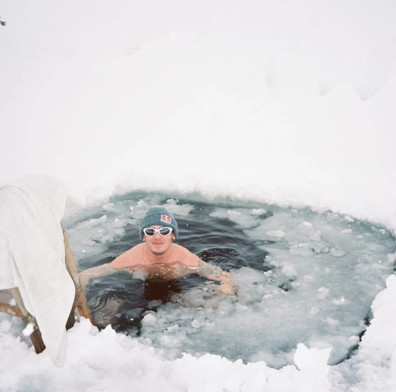 hot tub after ice bath