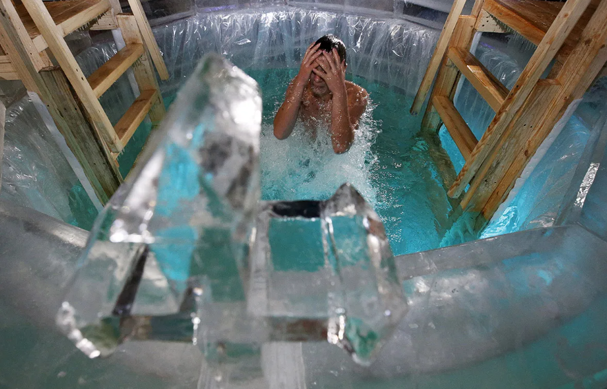 ideal temp for ice bath