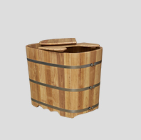 wood freestanding tub