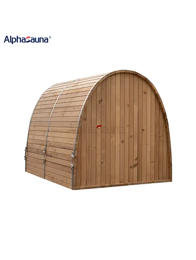 wood sauna room