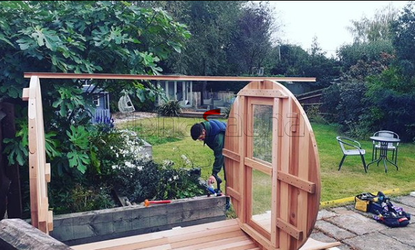 infrared barrel sauna