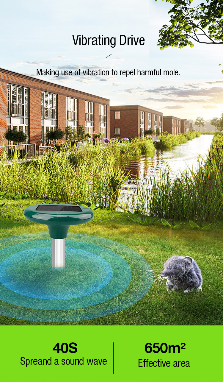 solar sonic mole repeller manuafacturer