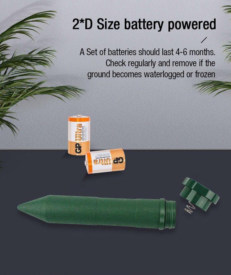 sonic mole repeller manuafacturer
