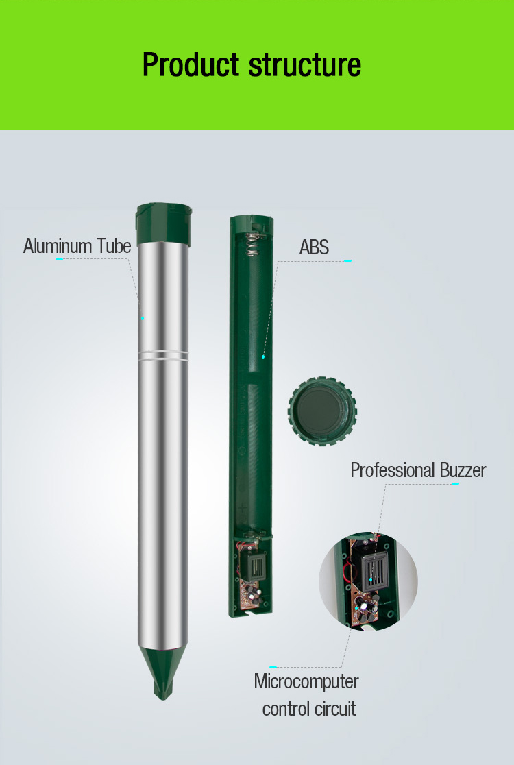 sonic mole repeller manufacturer