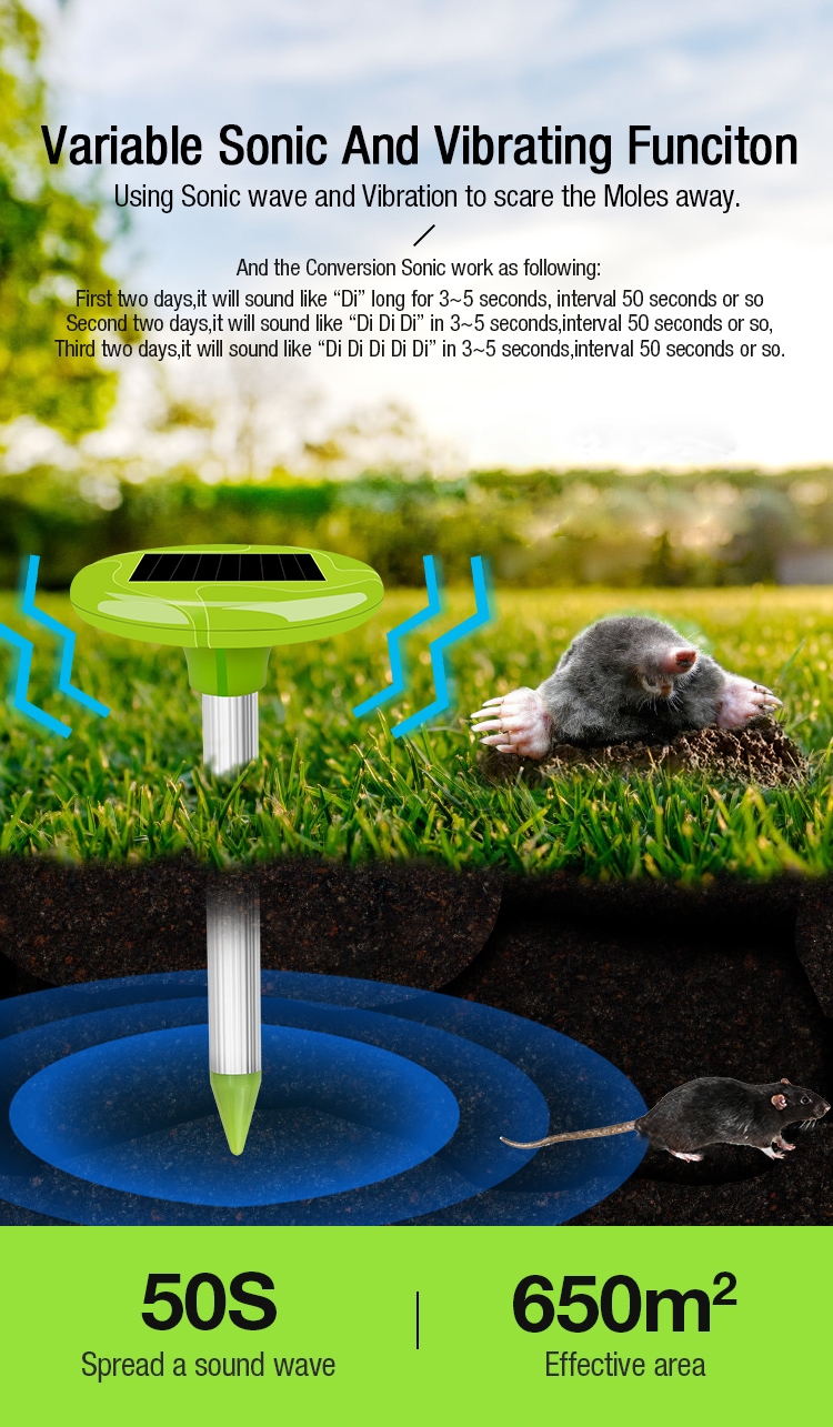 solar mole repeller manufacturer
