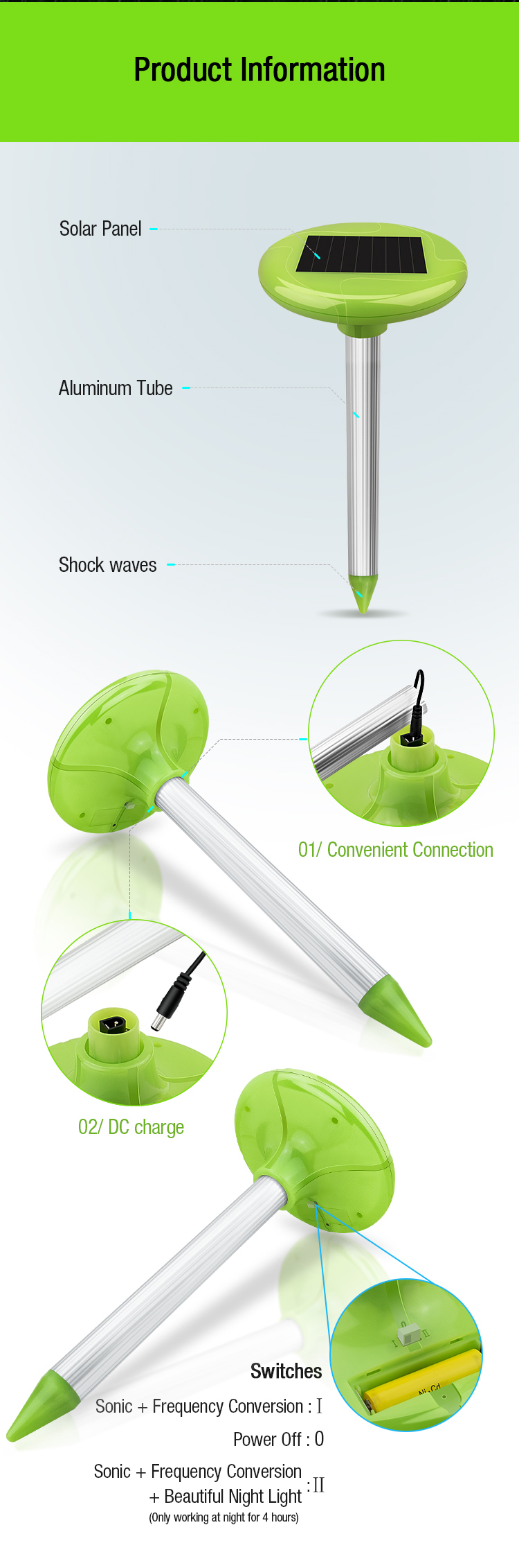 solar mole repeller manufacturer