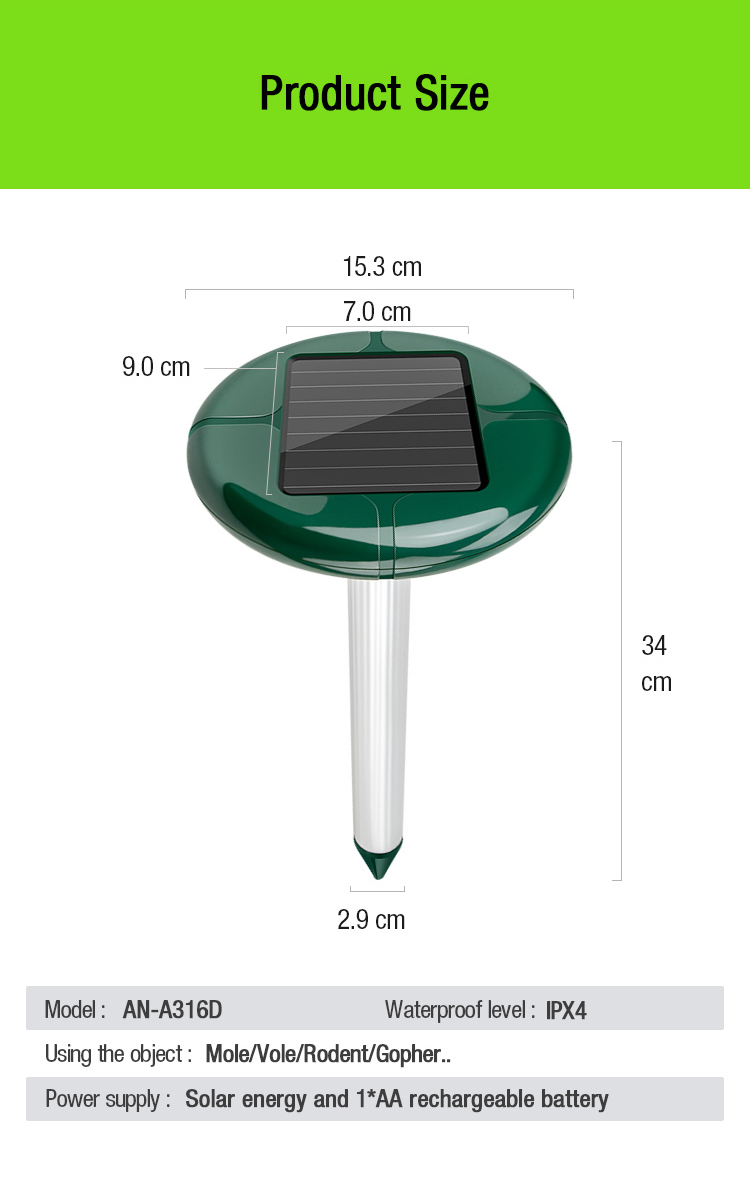 solar mole repellent manuafacturer