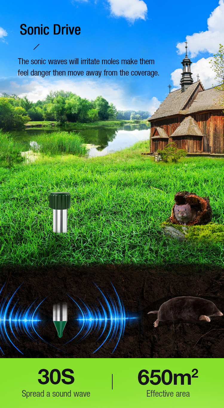 sonic mole repeller