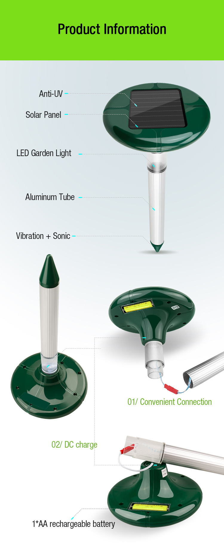 solar gopher repeller manuafacturer