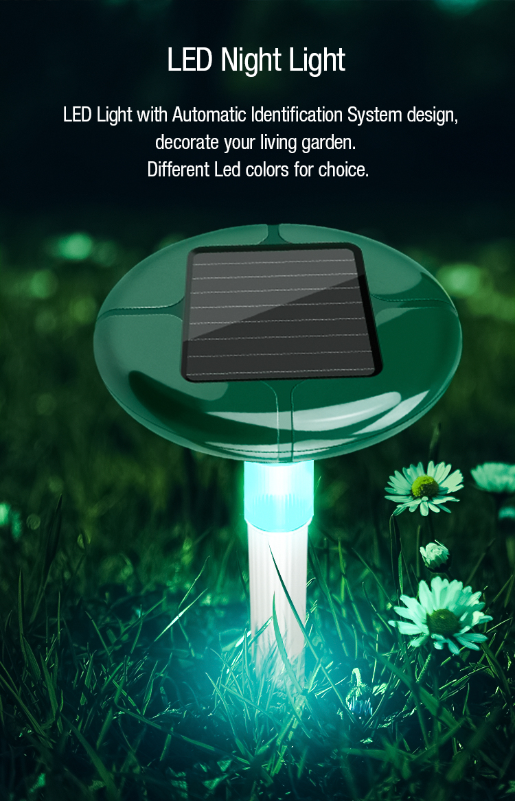 solar mole repeller led light manufacturer
