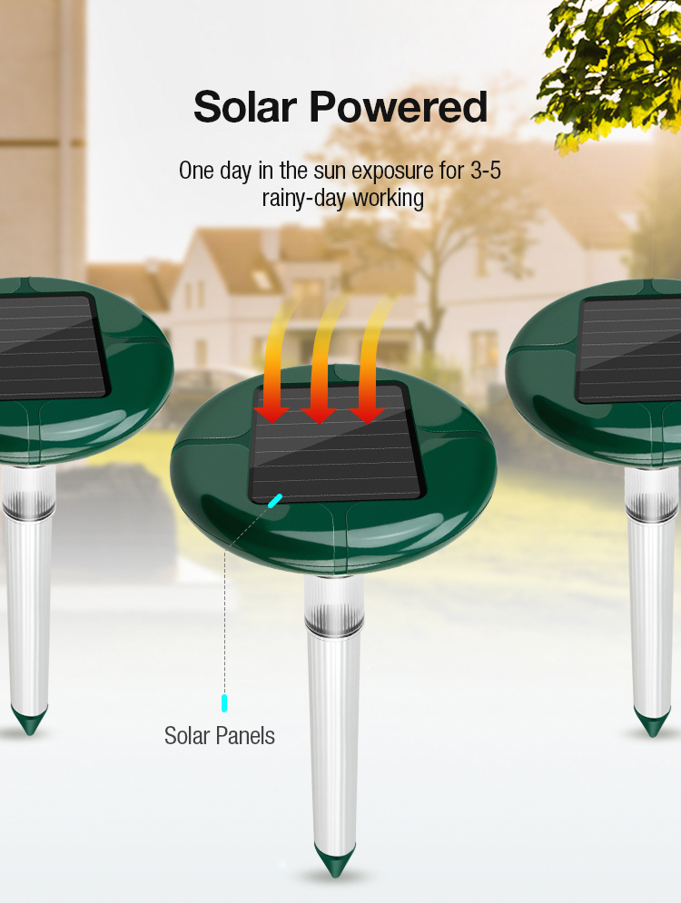 solar mole repeller led light manufacturer