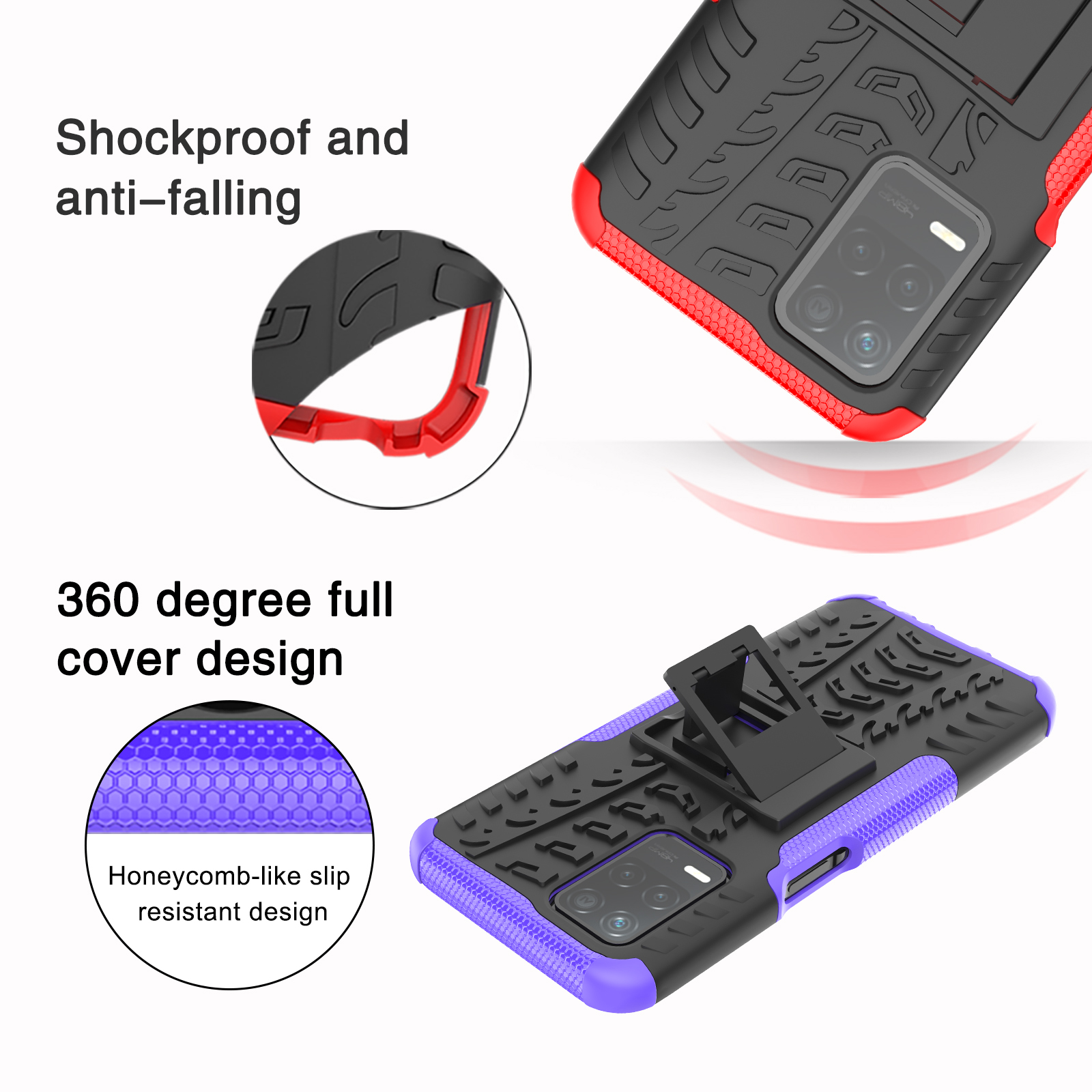 shockproof and anti-falling,360 degree full cover design