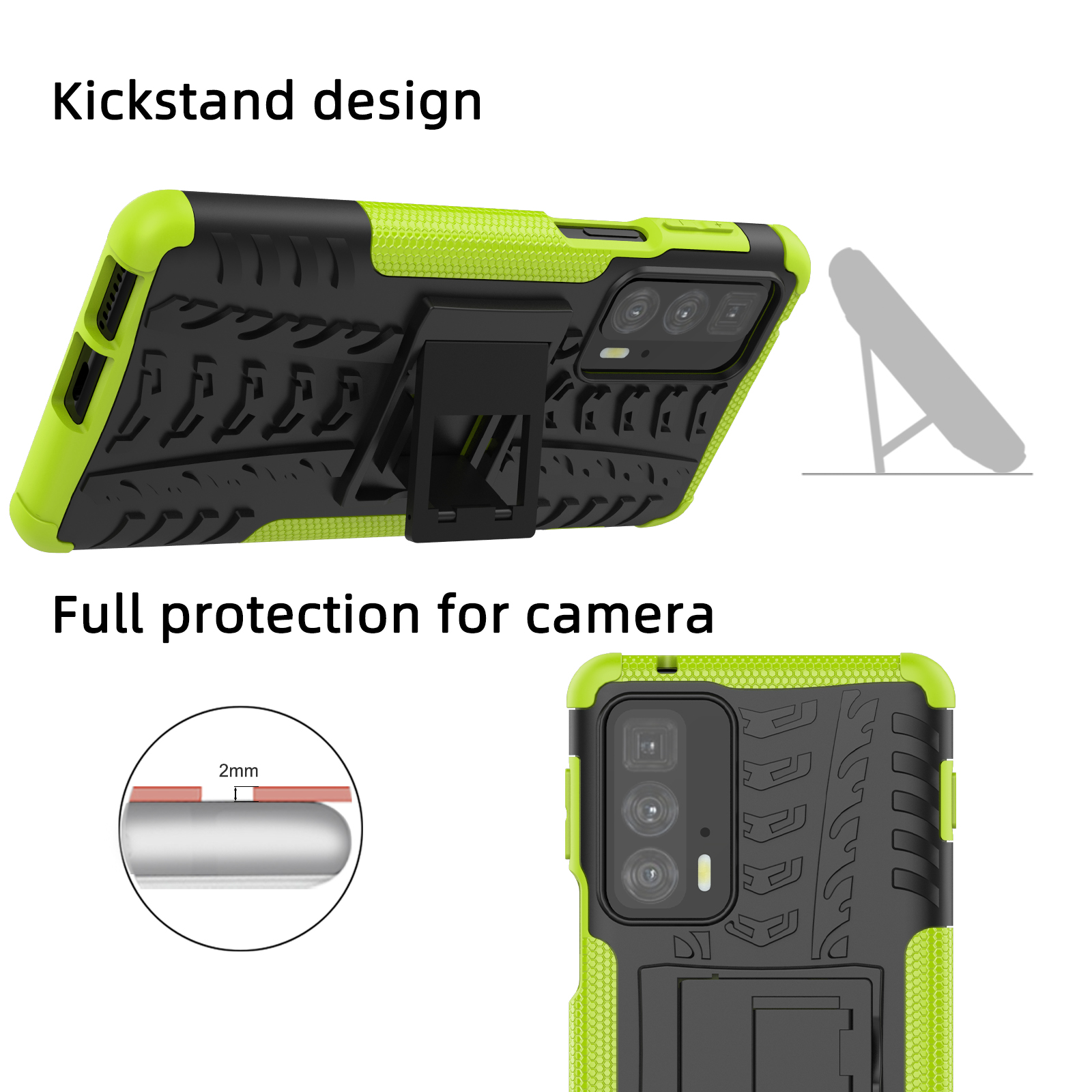 kickstand design,full protection for camera