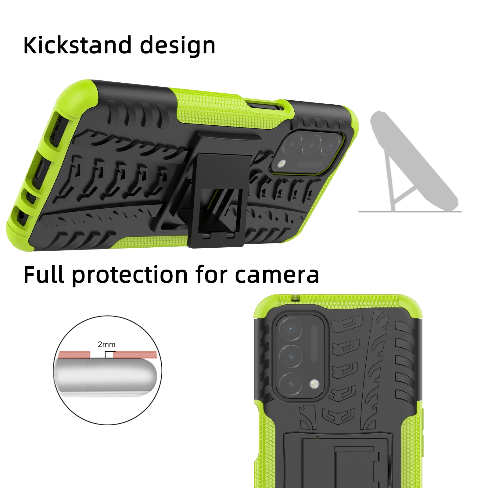 kickstand design,full protection for camera