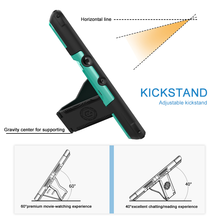 double kickstand modes,different angles,easy to switch