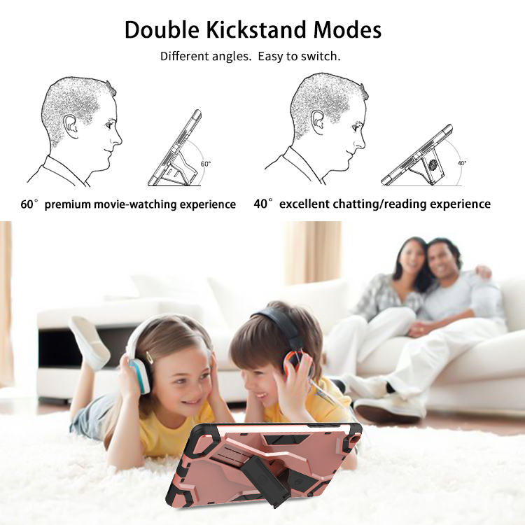 double kickstand modes,different angles,easy to switch