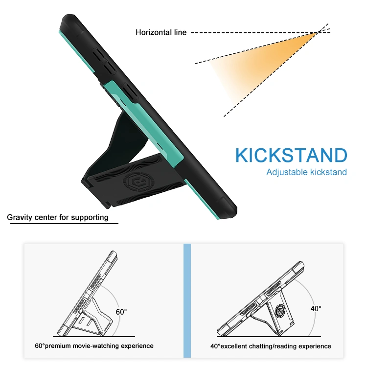 double kickstand modes,different angles,easy to switch