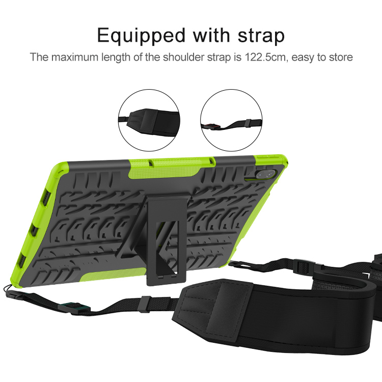 equipped with strap