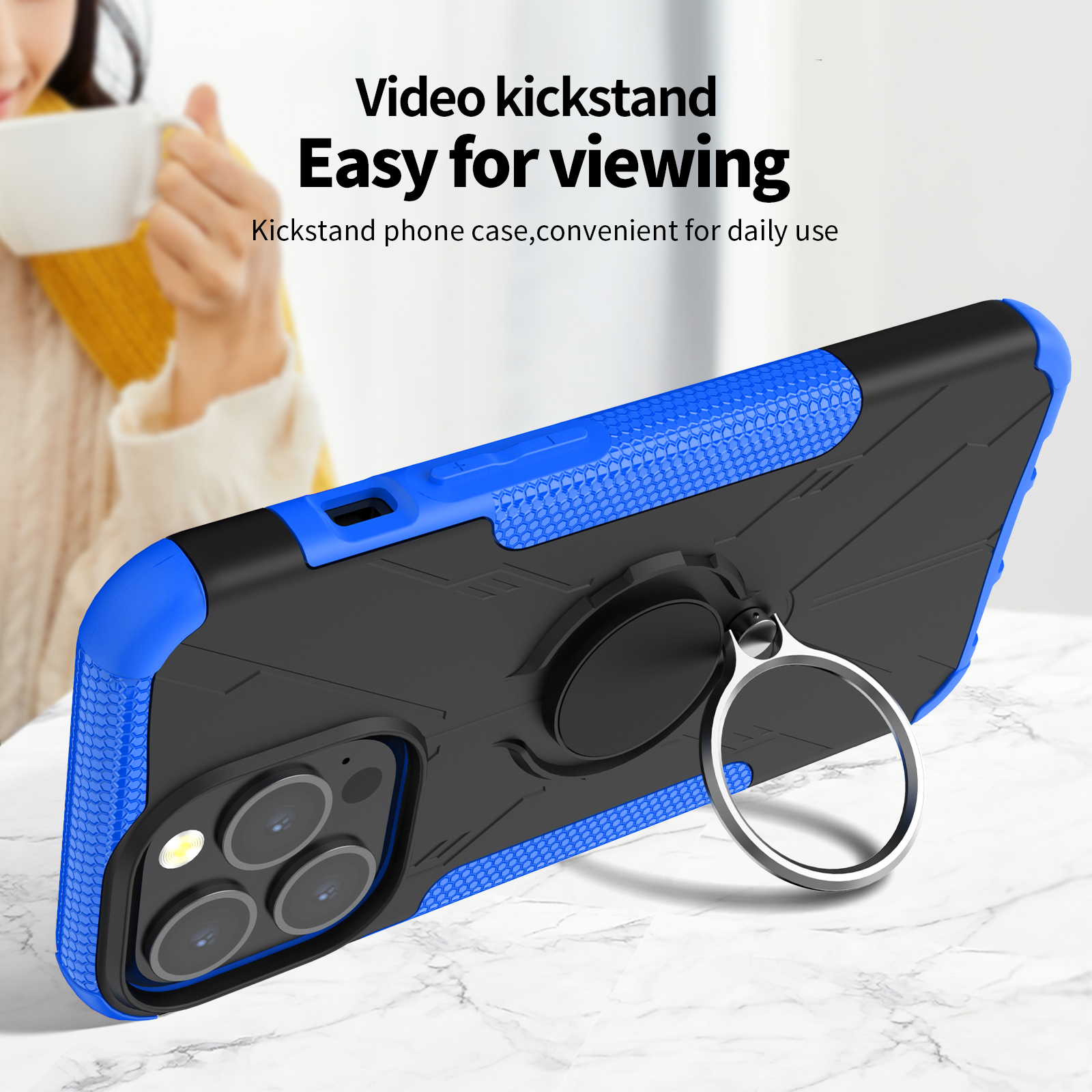 kickstand phone case,convenient for daily use