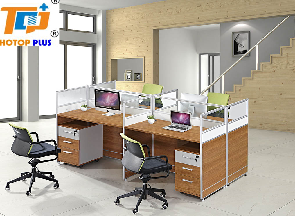 Modern Office Workstation with side table for two