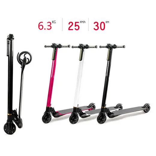 Lightweight Foldable 24v 250W High Power E-Scooter 6.5 Inch Kick electric carbon fiber,electric carbon fiber heater fiber heater