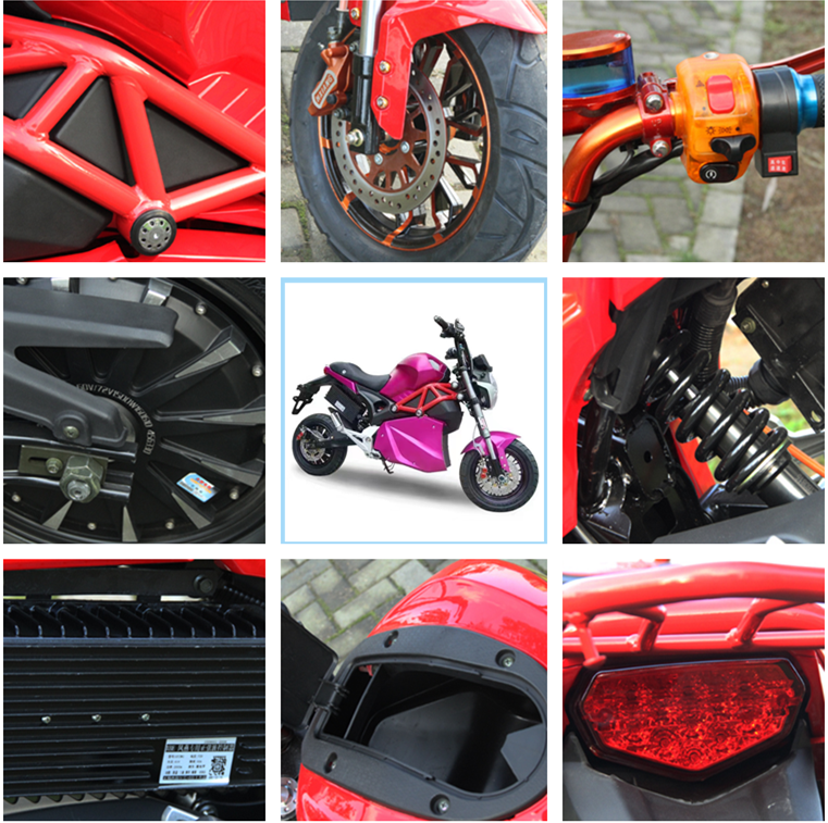 3000w 70km/h CE sport type mope electric motorcycle