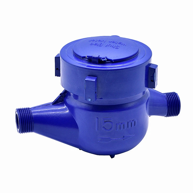 15mm Multi-jet Dry type Plastic( ABS) blue color Water Meter