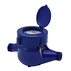 15mm Multi-jet Dry type Plastic( ABS) blue color Water Meter