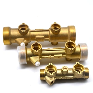 High Precision Ultrasonic hot water meter brass pipe ultrasonic water meter body