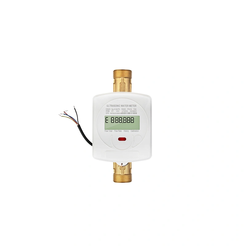 DN15-DN40 brass body water meter rs485 modbus smart ultrasonic water meter