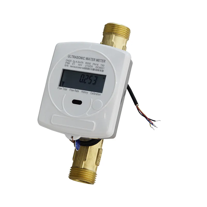 DN15-DN40 brass body water meter rs485 modbus smart ultrasonic water meter