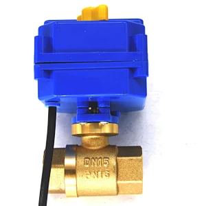 Brass electric manual dual purpose ball valve