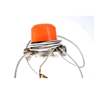 High precision brass body ultrasonic single flow meter with temperature sensor