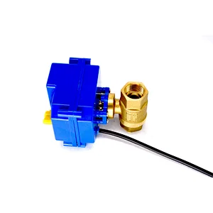 Brass electric manual dual purpose ball valve