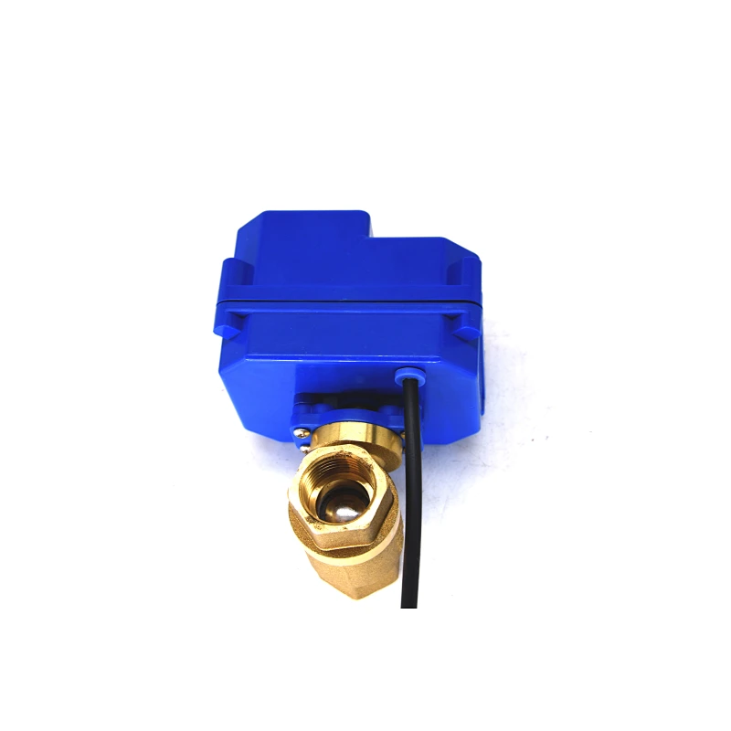 Brass electric manual dual purpose ball valve