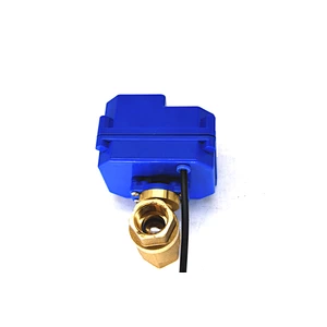 Brass electric manual dual purpose ball valve