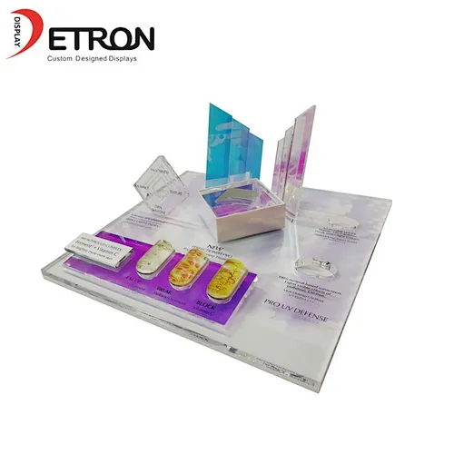 OEM Customized Acrylic Makeup Display Stand For Store